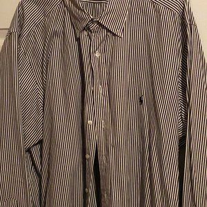 Black & White Button Down Long sleeve Ralph Lauren